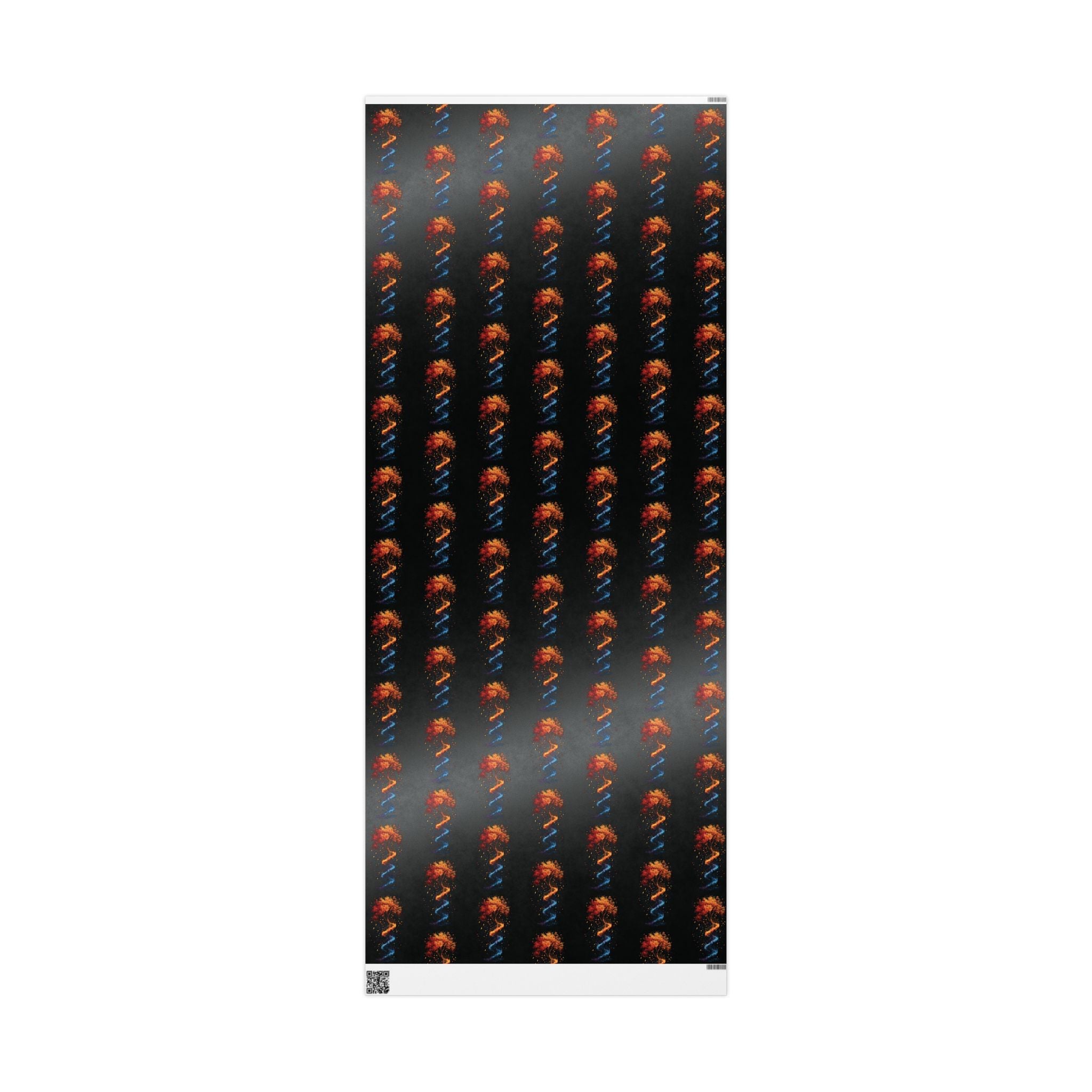 DNA Tree of Life Gift Wrap: Colorful, Modern, Artful Fun! in 30" x 72" by Genealogy Keepsakes