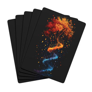 DNA Tree of Life Playing Cards in 2.5" x 3.5" by Genealogy Keepsakes