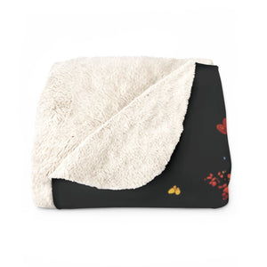 DNA Tree of Life Sherpa Fleece Blanket in 30" × 40" by Genealogy Keepsakes