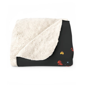 DNA Tree of Life Sherpa Fleece Blanket in 30" × 40" by Genealogy Keepsakes