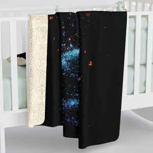 DNA Tree of Life Sherpa Fleece Blanket in 30" × 40" by Genealogy Keepsakes