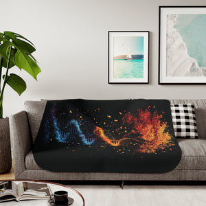 DNA Tree of Life Sherpa Fleece Blanket-