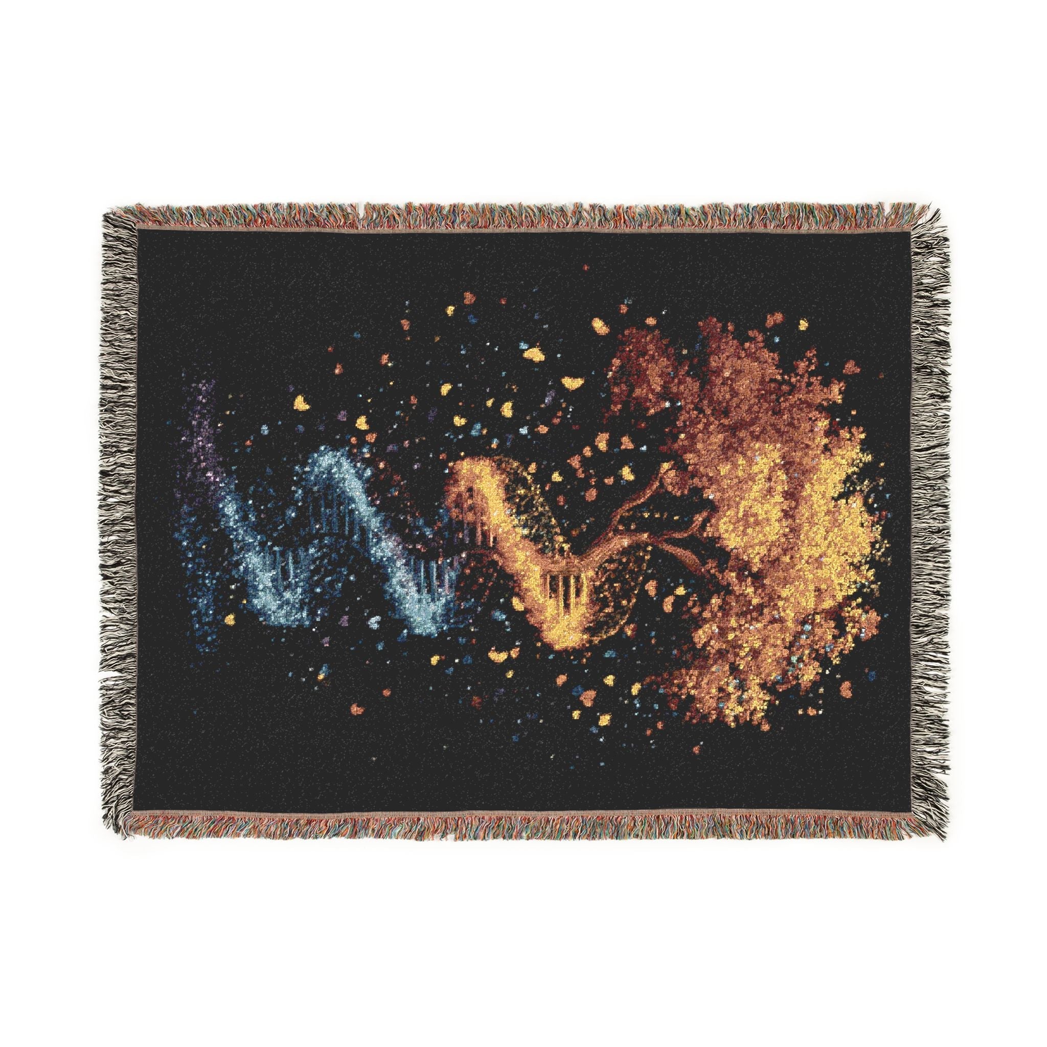 DNA Tree of Life Woven Blanket in by Genealogy Keepsakes