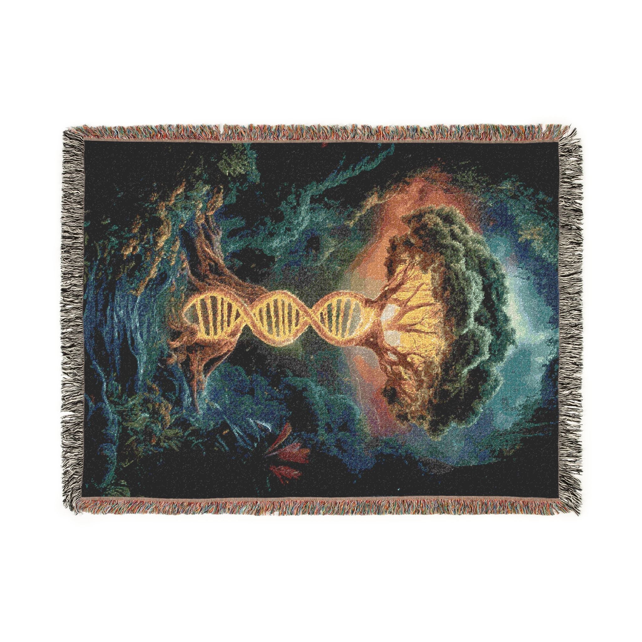 DNA Tree Of Life Woven Blanket in by Genealogy Keepsakes