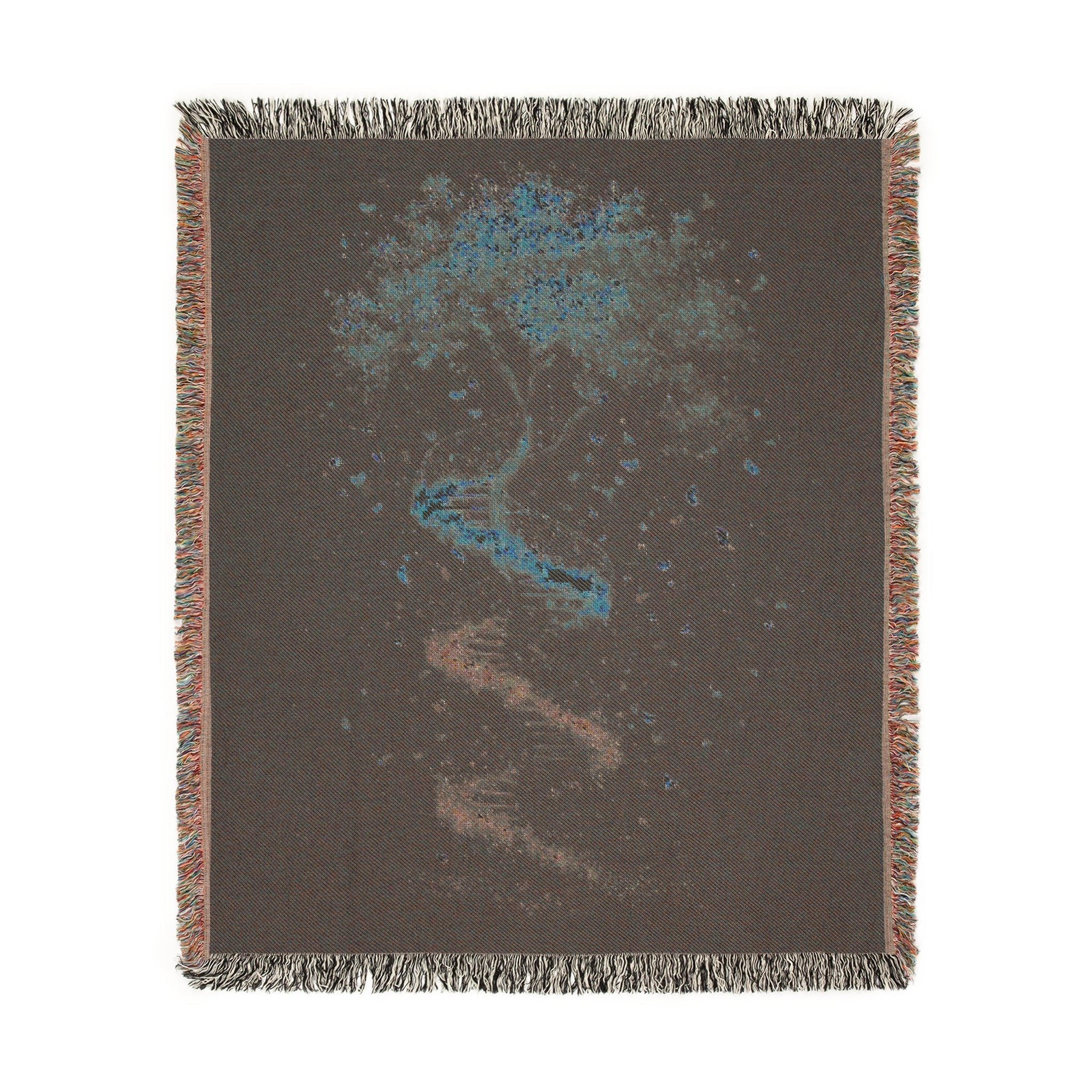 DNA Tree of Life Woven Blanket-