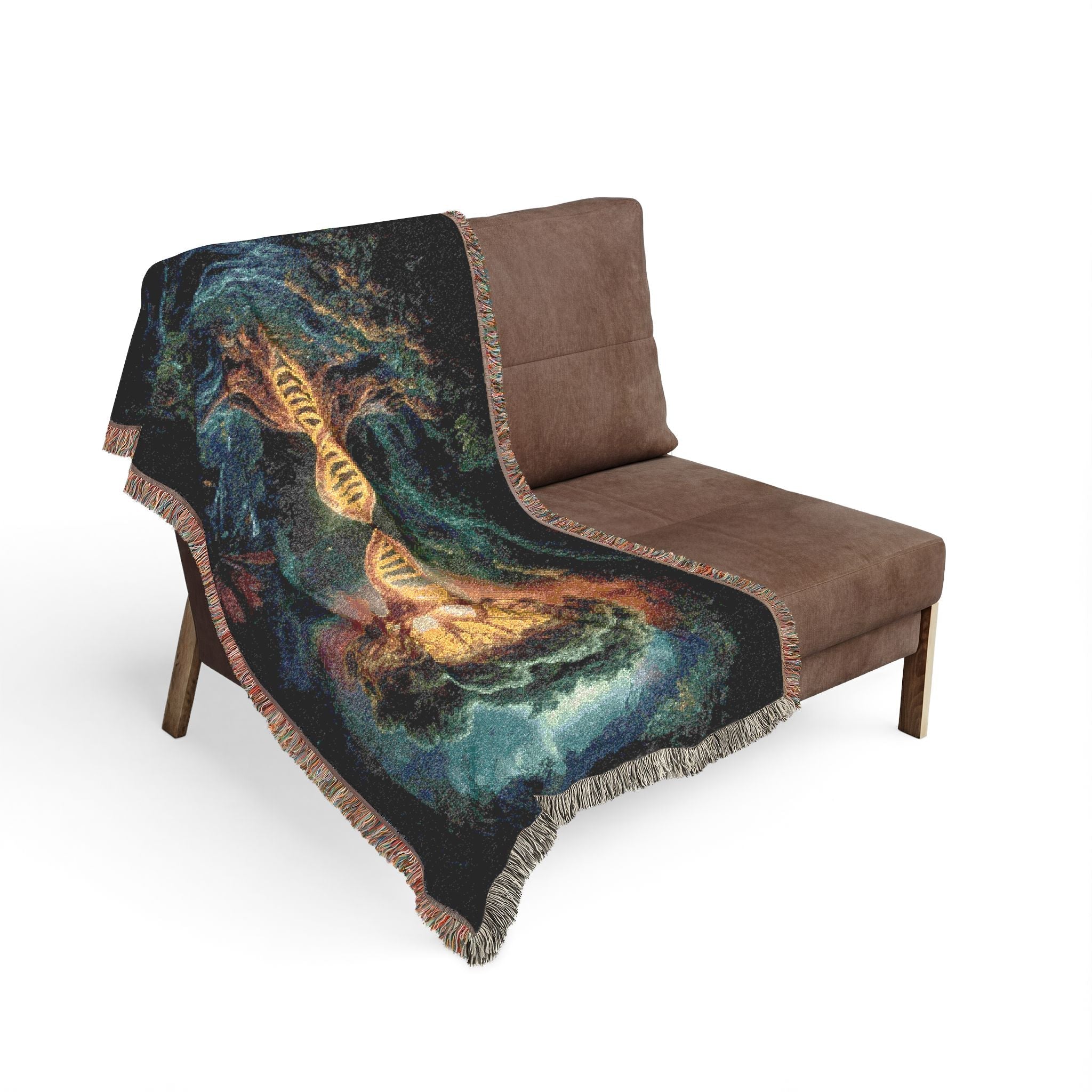 DNA Tree Of Life Woven Blanket in by Genealogy Keepsakes