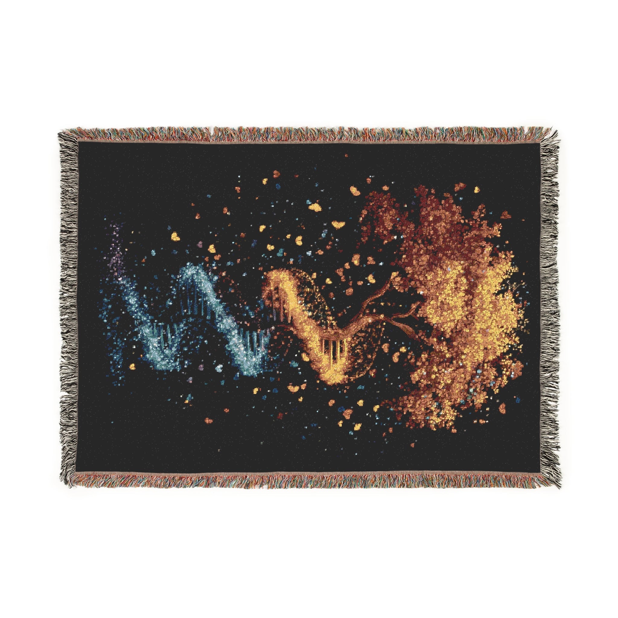 DNA Tree of Life Woven Blanket in Artwork by Genealogy Keepsakes