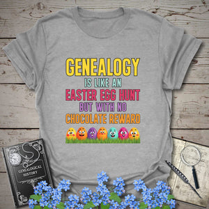 Easter Egg Hunt T-Shirt in Sport Grey by Genealogy Keepsakes