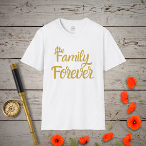 Family Forever T-Shirt - Genealogy Keepsakes Custom Genealogy Gift - White S