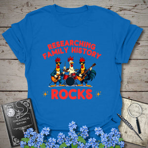 Family History Rocks T-Shirt - Genealogy Keepsakes Custom Genealogy Gift - Royal S