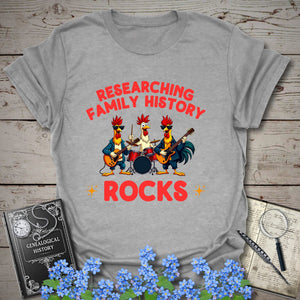 Family History Rocks T-Shirt - Genealogy Keepsakes Custom Genealogy Gift - Sport Grey S