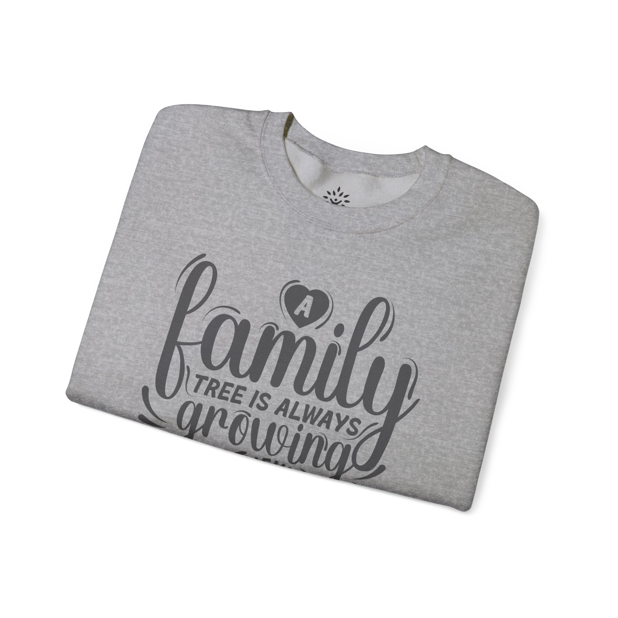 Family Tree Is Always Growing Sweatshirt in Light Pink by Genealogy Keepsakes