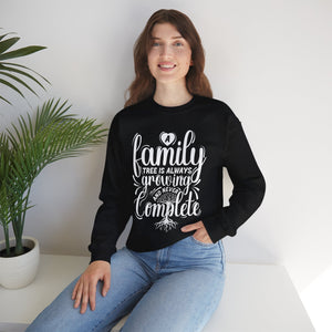 Family Tree Is Always Growing Sweatshirt in Light Pink by Genealogy Keepsakes