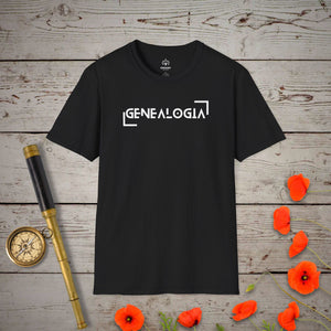 Genealogia T-Shirt in Black by Genealogy Keepsakes