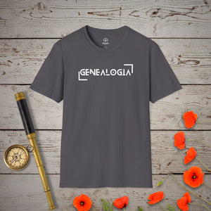 Genealogia T-Shirt in Charcoal by Genealogy Keepsakes