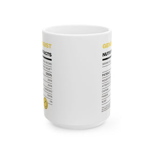 Genealogist Nutrition Facts Mug (11oz|15oz) in by Genealogy Keepsakes