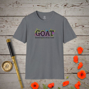 Genealogist Of All Time T-Shirt in Graphite Heather by Genealogy Keepsakes