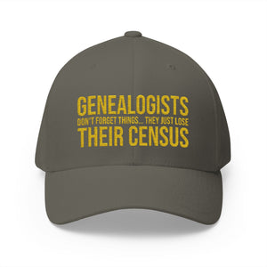 Genealogists Don't Forget Things Embroidered Cap - Genealogy Keepsakes Custom Genealogy Gift - Olive S/M
