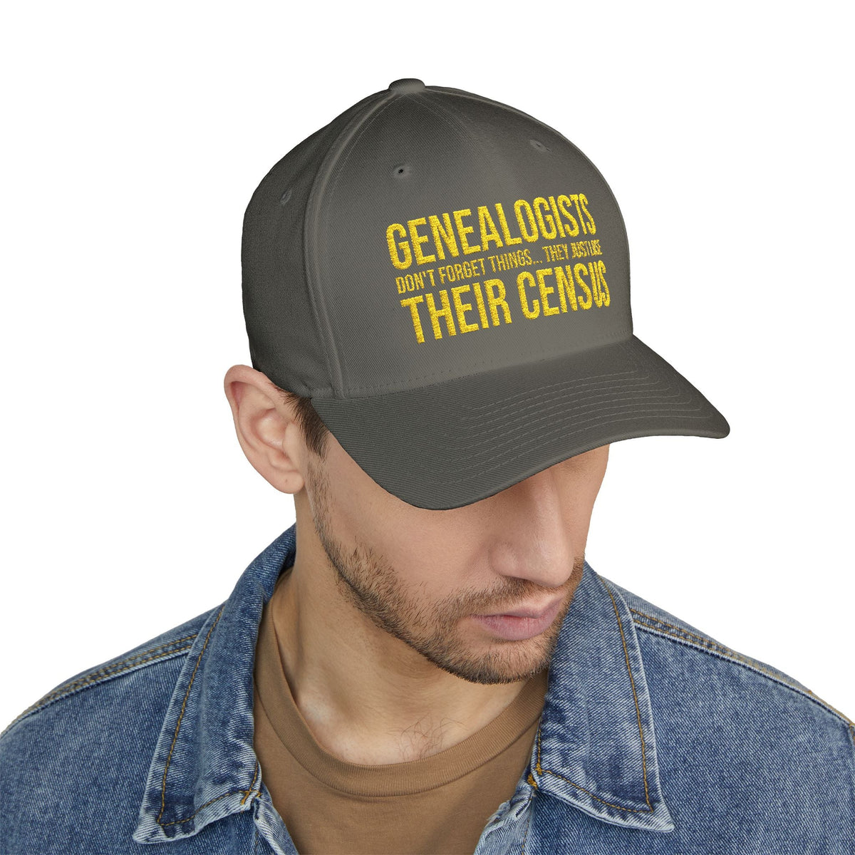 Genealogists Don't Forget Things Embroidered Cap - Genealogy Keepsakes Custom Genealogy Gift - Olive S/M