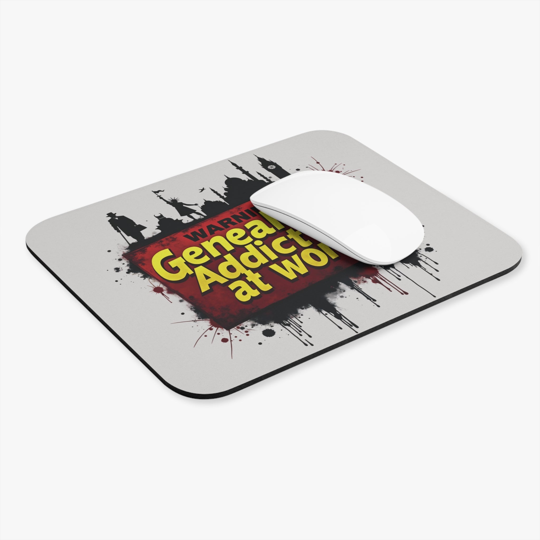 Genealogy Addict At Work Mouse Pad-