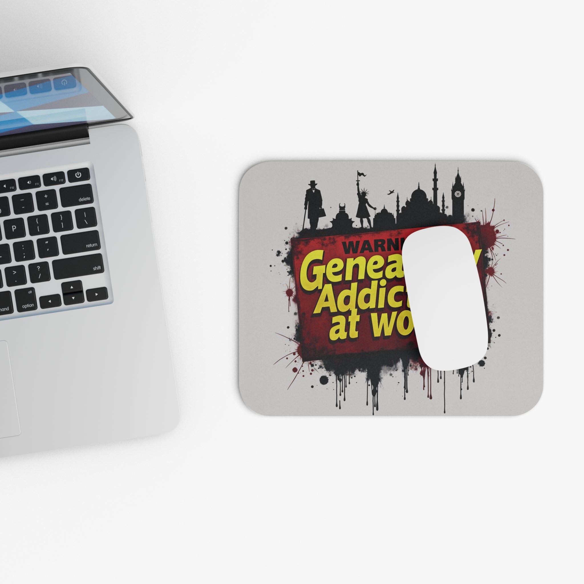 Genealogy Addict At Work Mouse Pad-