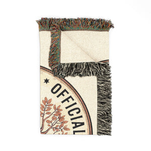 Genealogy Addict Club Woven Blanket in by Genealogy Keepsakes
