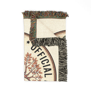 Genealogy Addict Club Woven Blanket in by Genealogy Keepsakes
