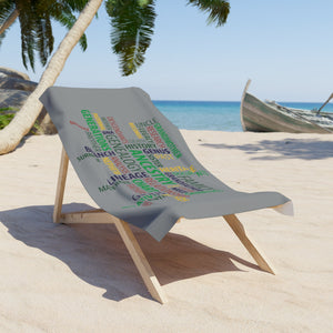 Genealogy Beach Towel in by Genealogy Keepsakes
