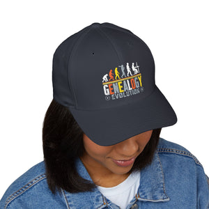 Genealogy Evolution Embroidered Cap in S/M by Genealogy Keepsakes