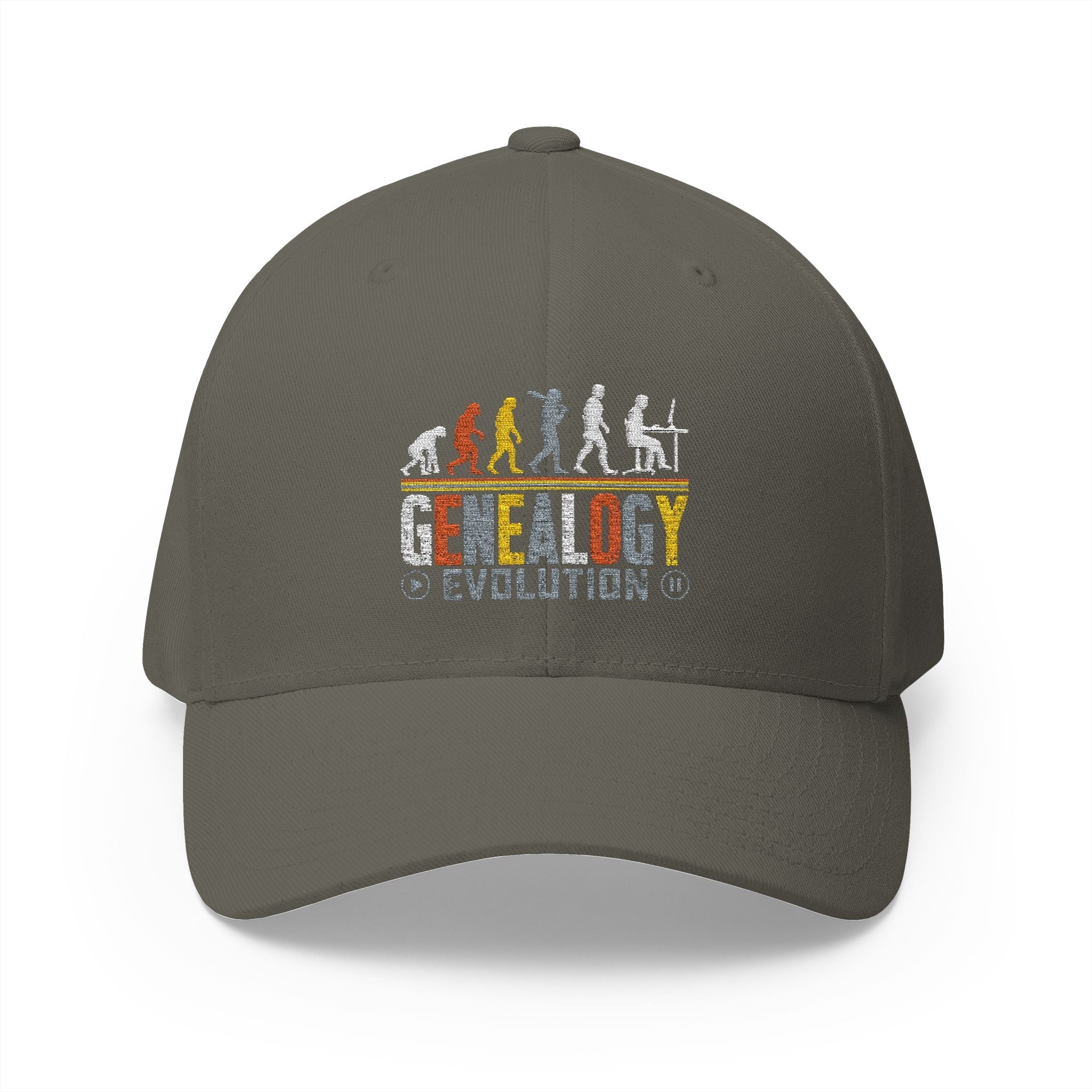 Genealogy Evolution Embroidered Cap in S/M by Genealogy Keepsakes
