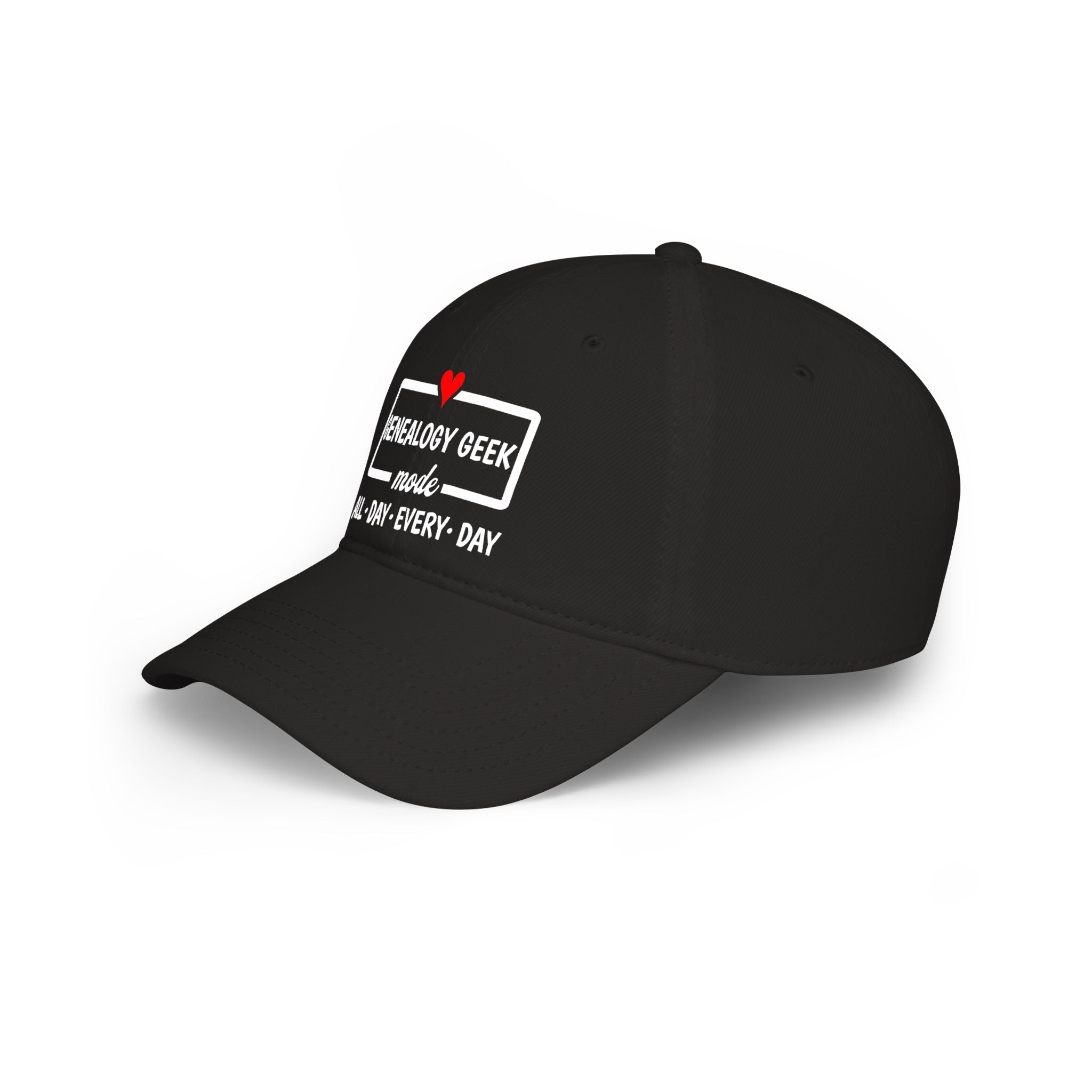 Genealogy Geek Mode — "All • Day • Every • Day" Baseball Cap in by Genealogy Keepsakes