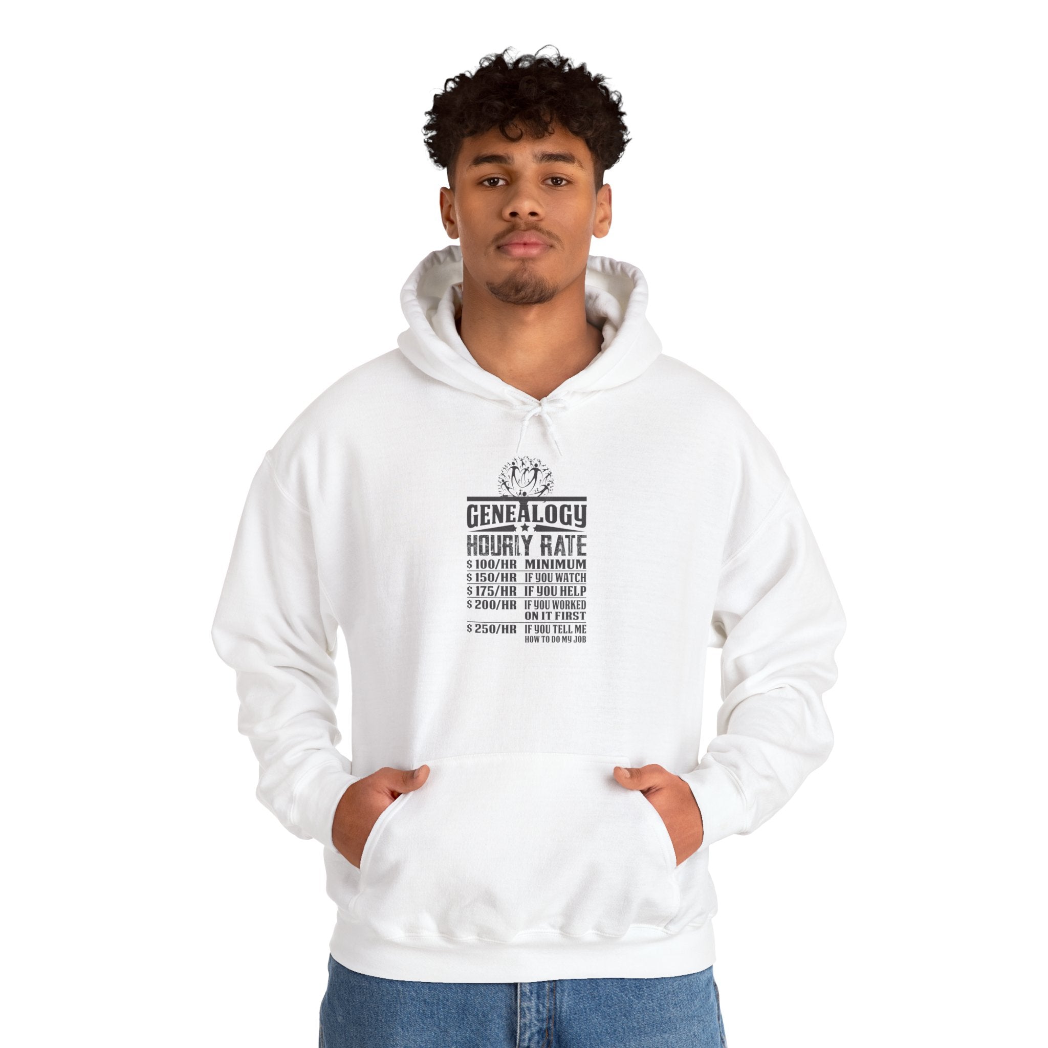 Genealogy Hourly Rate Hoodie in by Genealogy Keepsakes