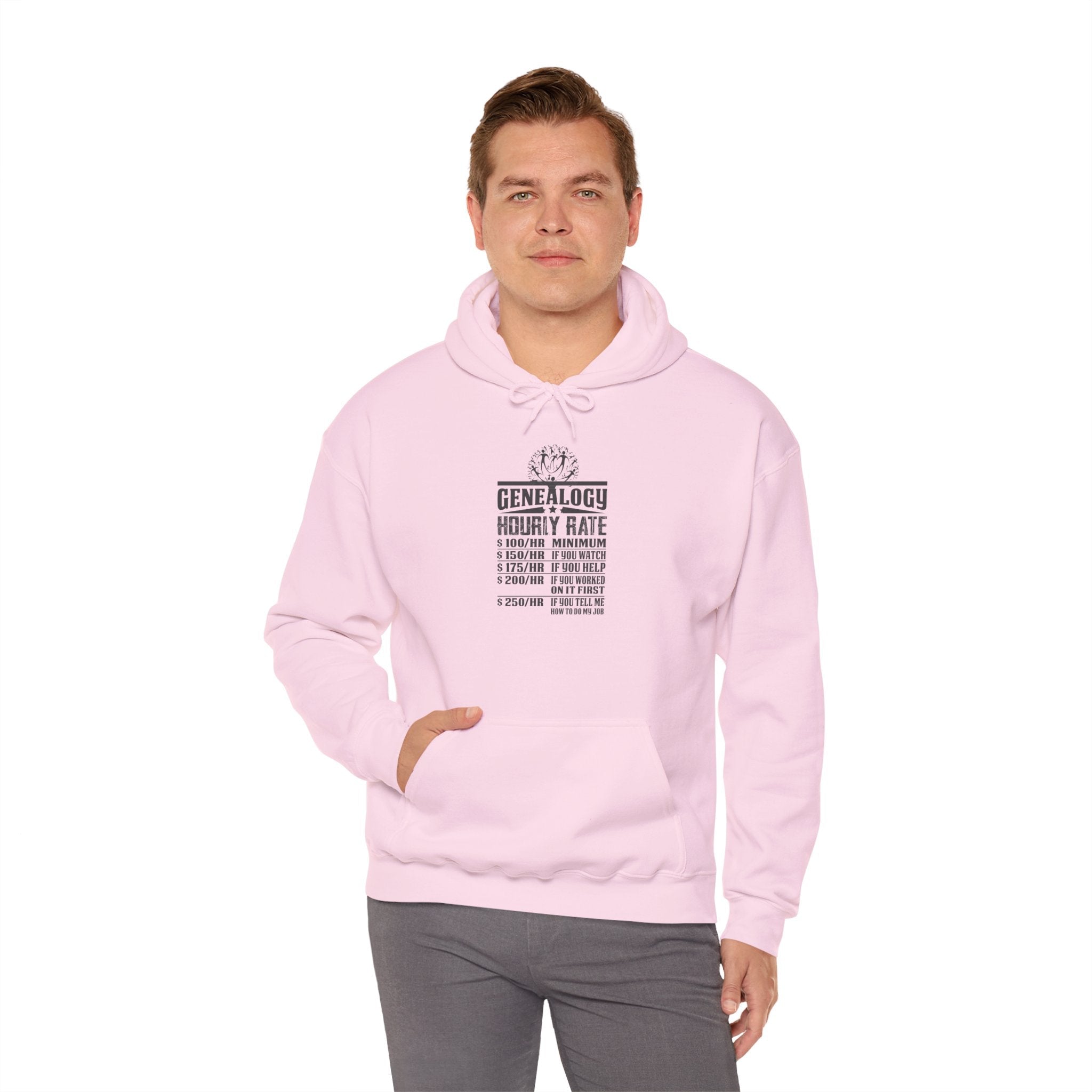 Genealogy Hourly Rate Hoodie in by Genealogy Keepsakes