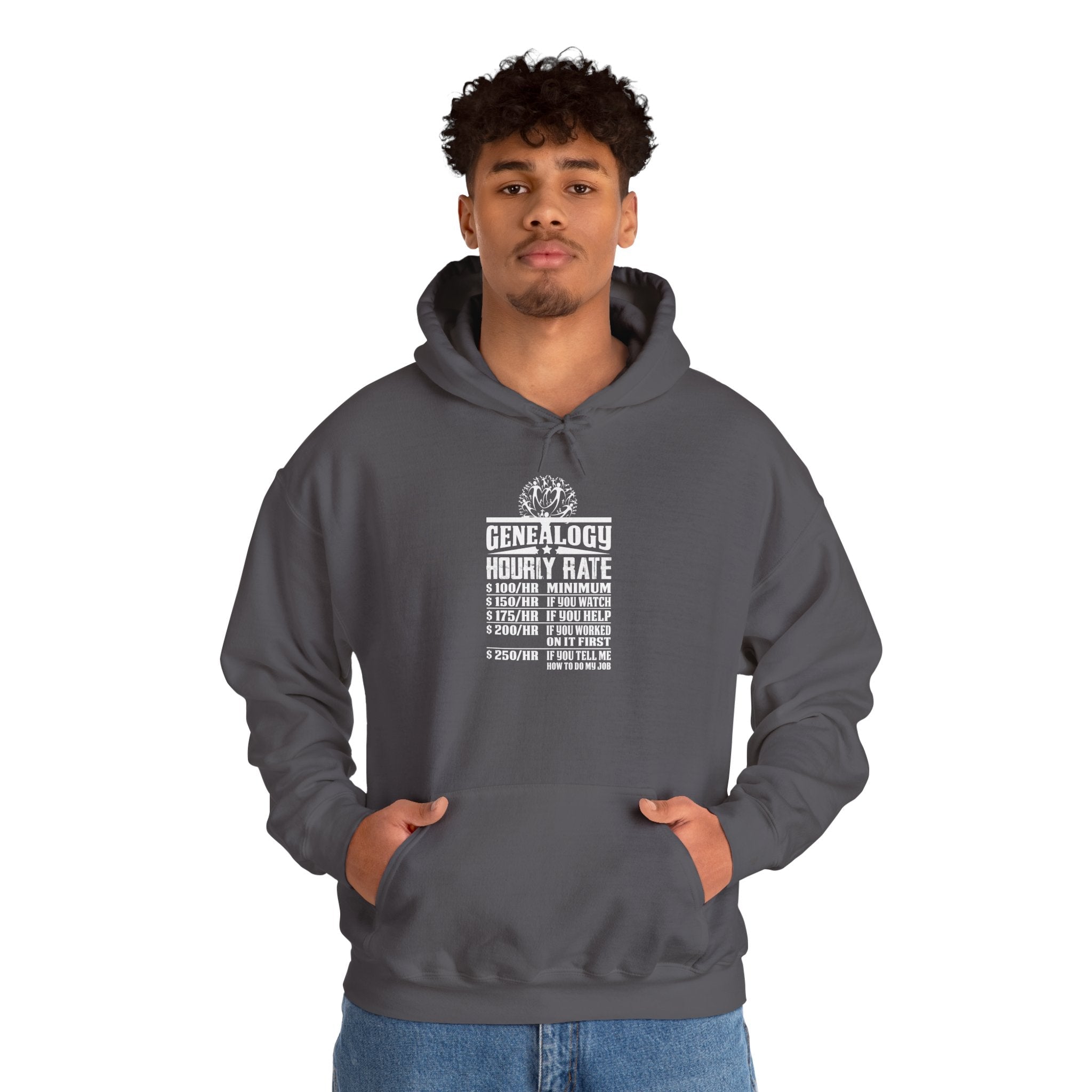 Genealogy Hourly Rate Hoodie in by Genealogy Keepsakes