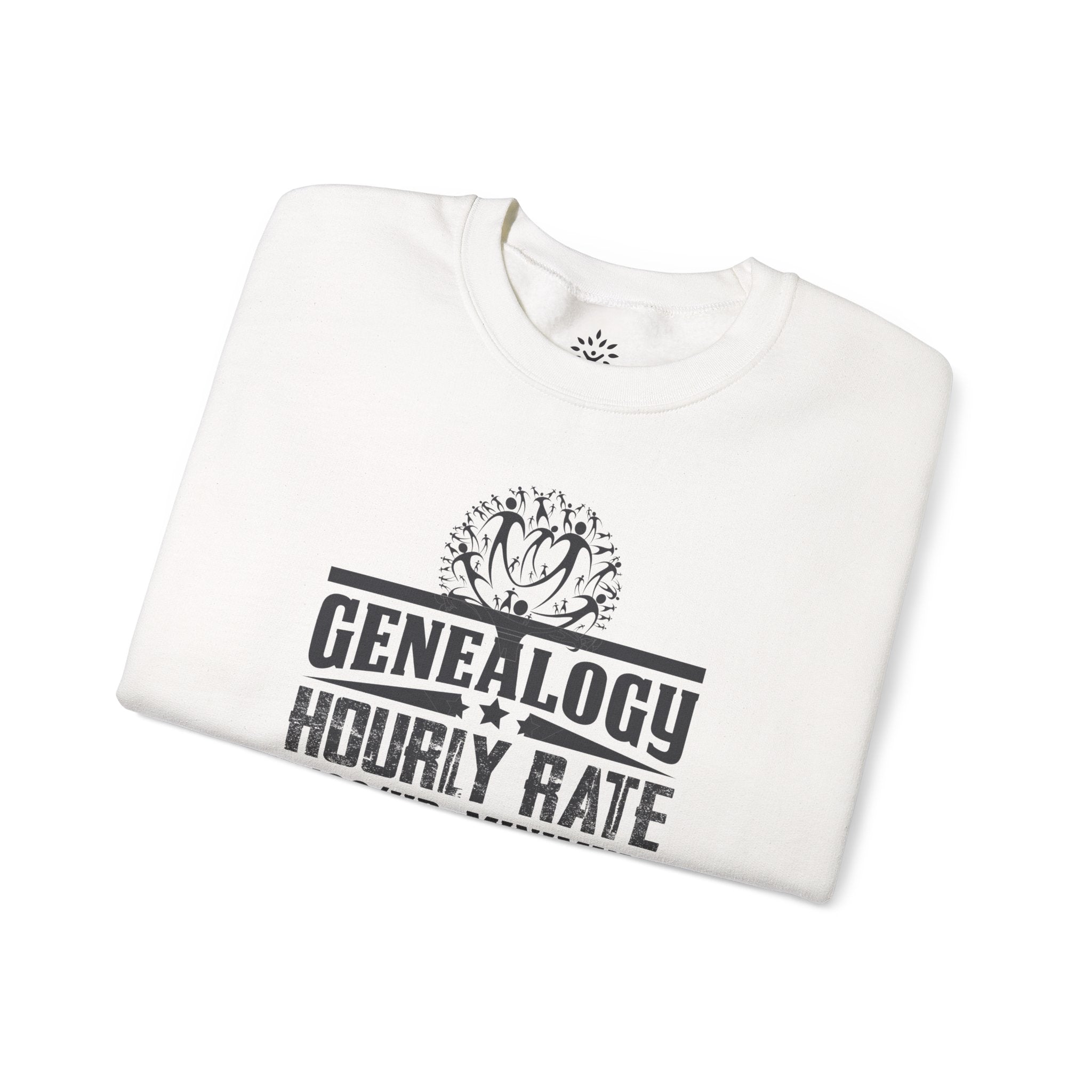 Genealogy Hourly Rate Sweatshirt in Light Pink by Genealogy Keepsakes