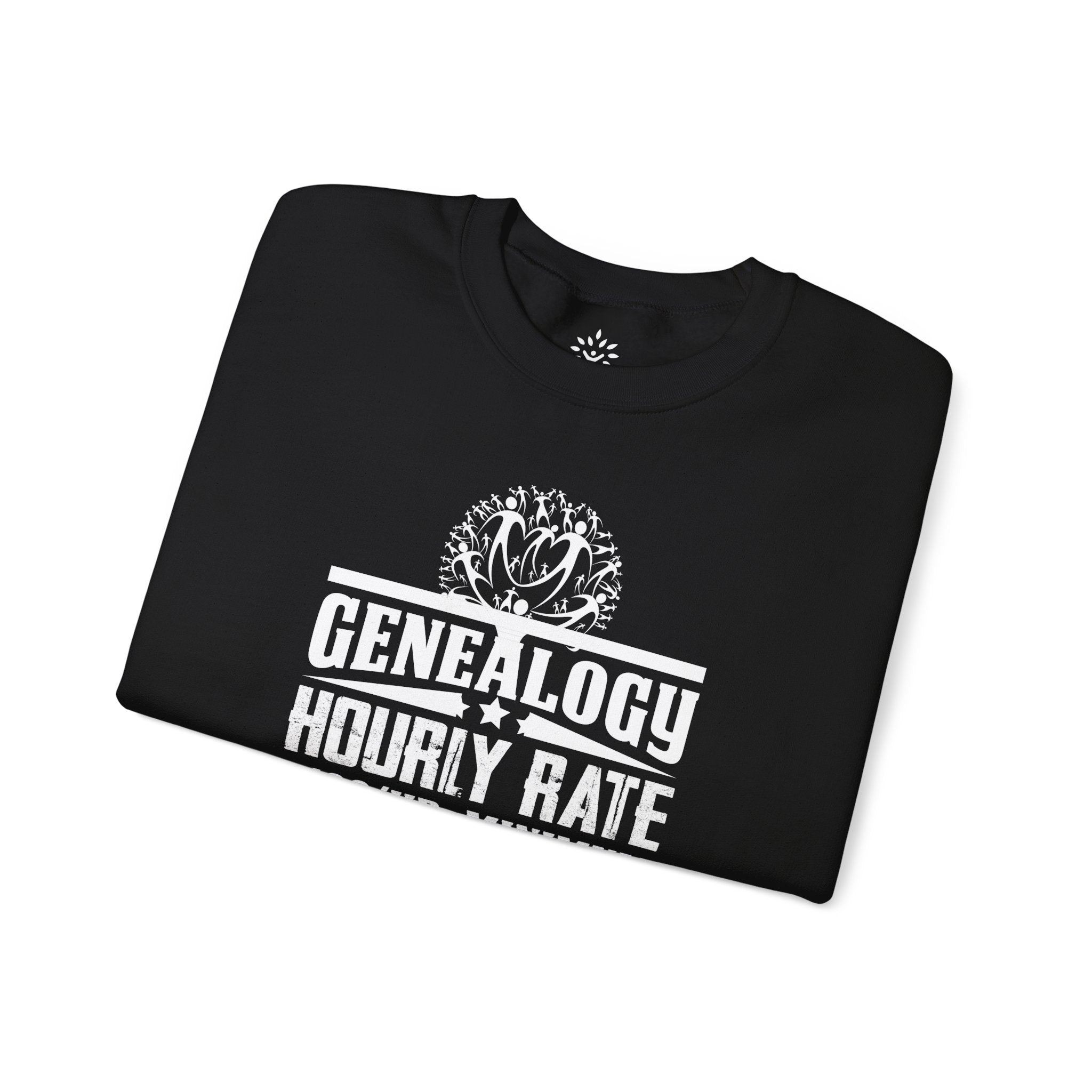 Genealogy Hourly Rate Sweatshirt in Light Pink by Genealogy Keepsakes