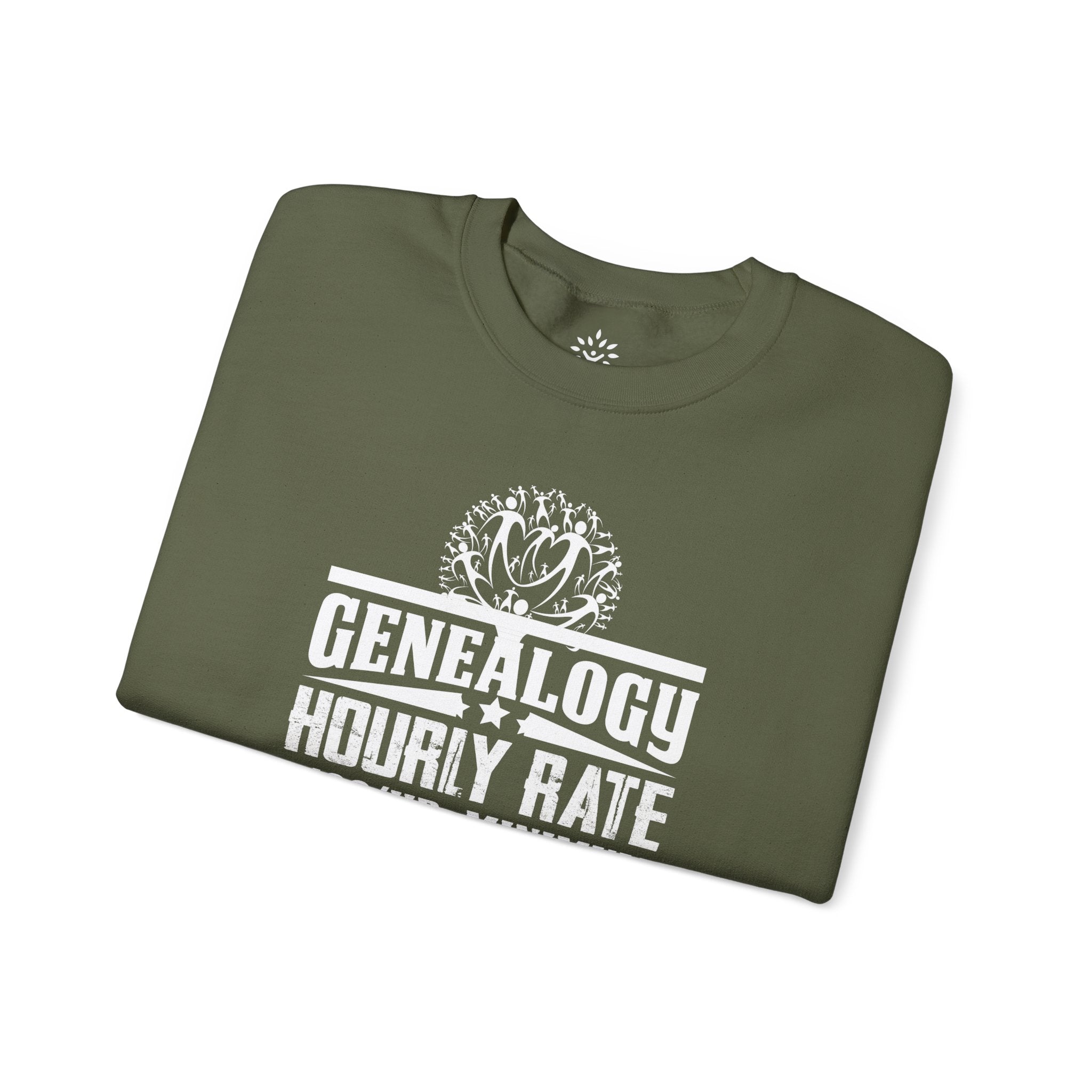 Genealogy Hourly Rate Sweatshirt in Light Pink by Genealogy Keepsakes