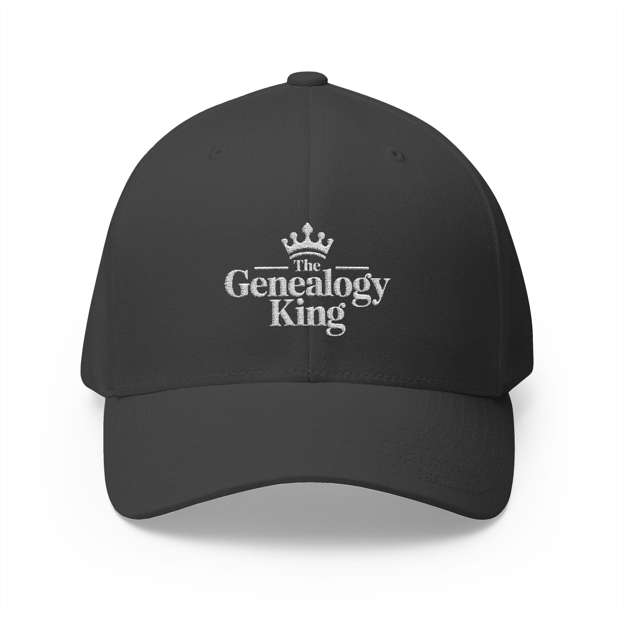 Genealogy King Embroidered Cap in Dark Grey by Genealogy Keepsakes