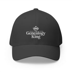 Genealogy King Embroidered Cap in Dark Grey by Genealogy Keepsakes
