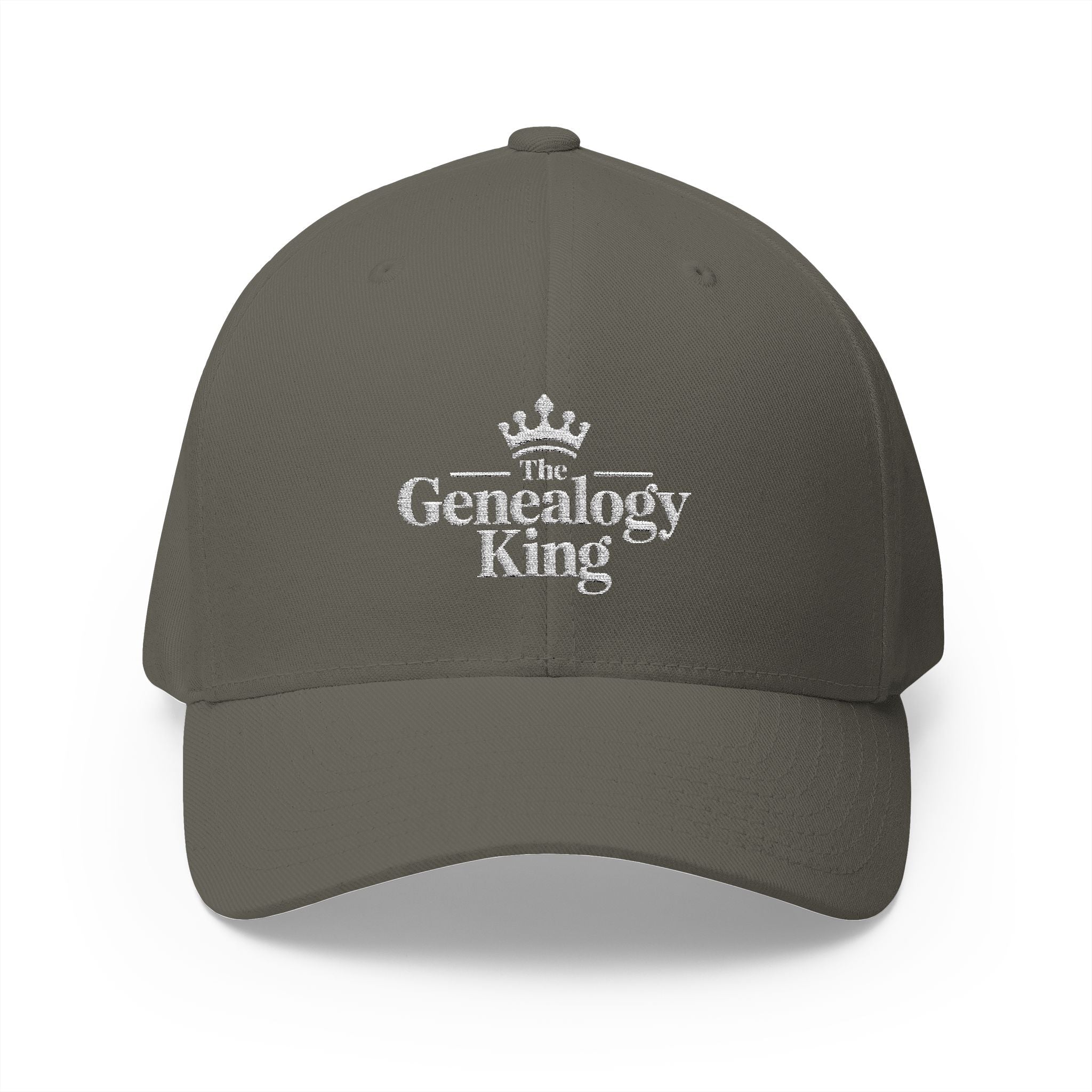 Genealogy King Embroidered Cap in Olive by Genealogy Keepsakes