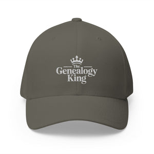 Genealogy King Embroidered Cap in Olive by Genealogy Keepsakes