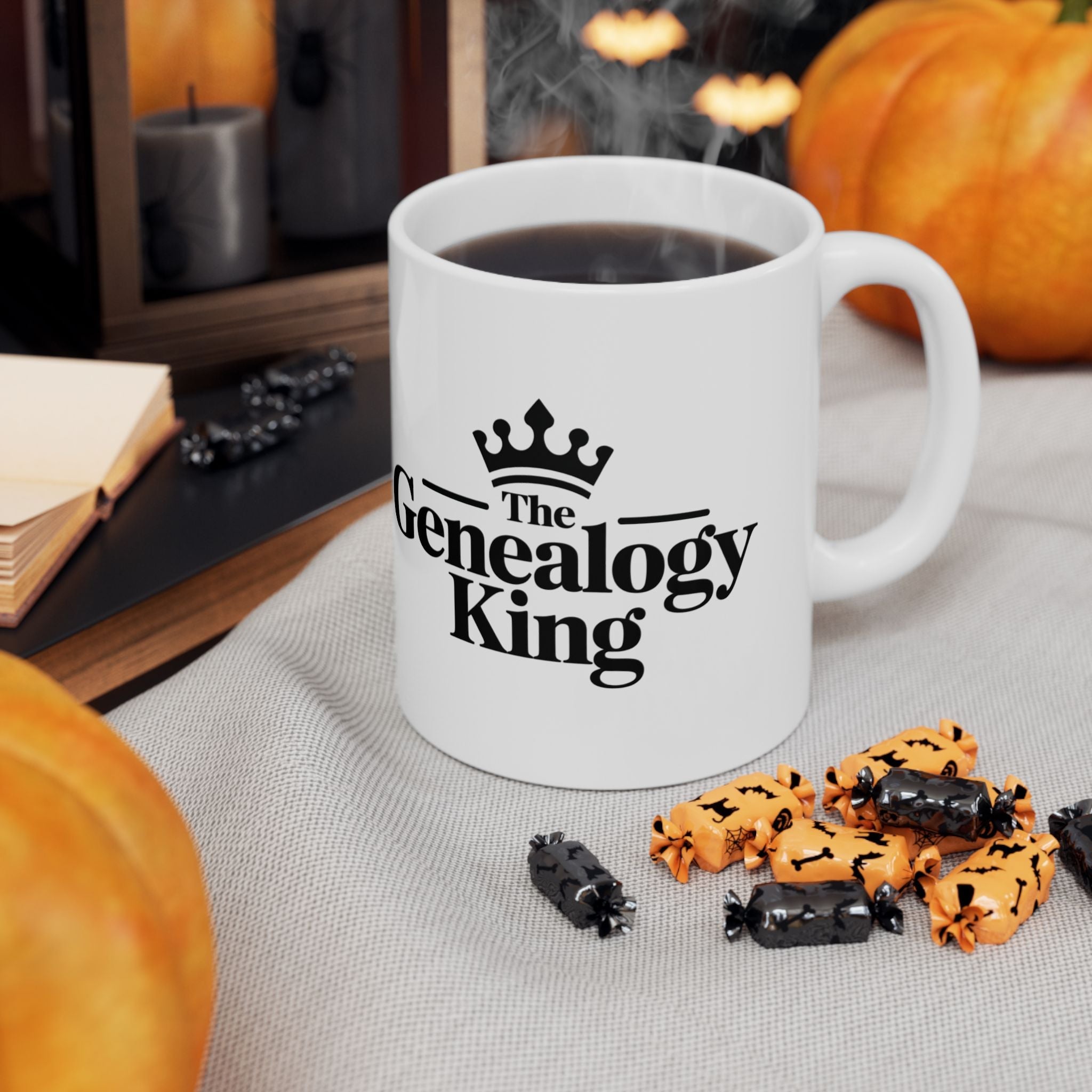 Genealogy King Mug (11oz|15oz) in 11oz by Genealogy Keepsakes