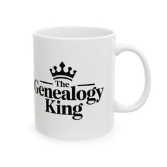 Genealogy King Mug (11oz|15oz) in 11oz by Genealogy Keepsakes