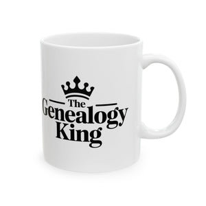 Genealogy King Mug (11oz|15oz) in 11oz by Genealogy Keepsakes