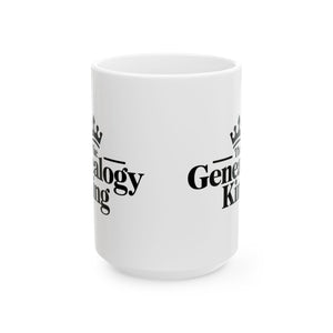 Genealogy King Mug (11oz|15oz) in 15oz by Genealogy Keepsakes