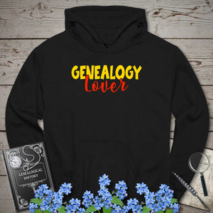 Genealogy Lover Hoodie in Black by Genealogy Keepsakes