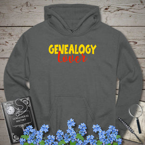 Genealogy Lover Hoodie in Charcoal by Genealogy Keepsakes