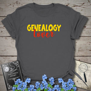 Genealogy Lover T-Shirt in Charcoal by Genealogy Keepsakes