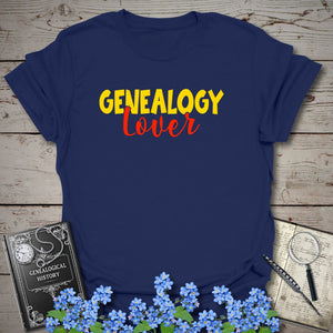 Genealogy Lover T-Shirt in Navy by Genealogy Keepsakes