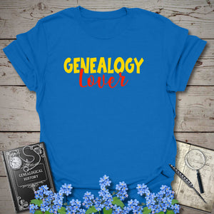 Genealogy Lover T-Shirt in Royal by Genealogy Keepsakes